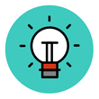 Now Novel icon - lightbulb for brainstorming story ideas