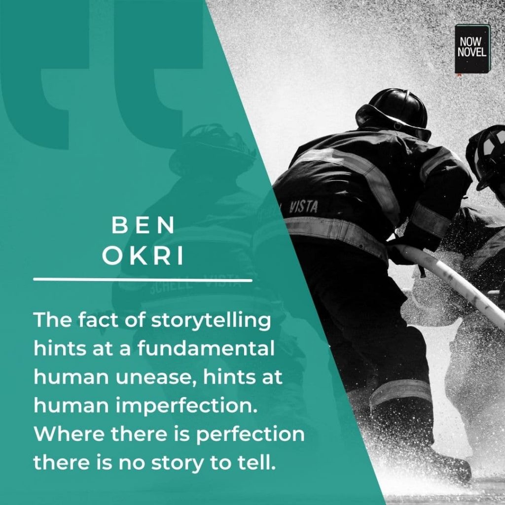Ben Okri quote on conflict and storytelling