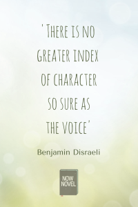How to write a believable character - benjamin disraeli on the voice