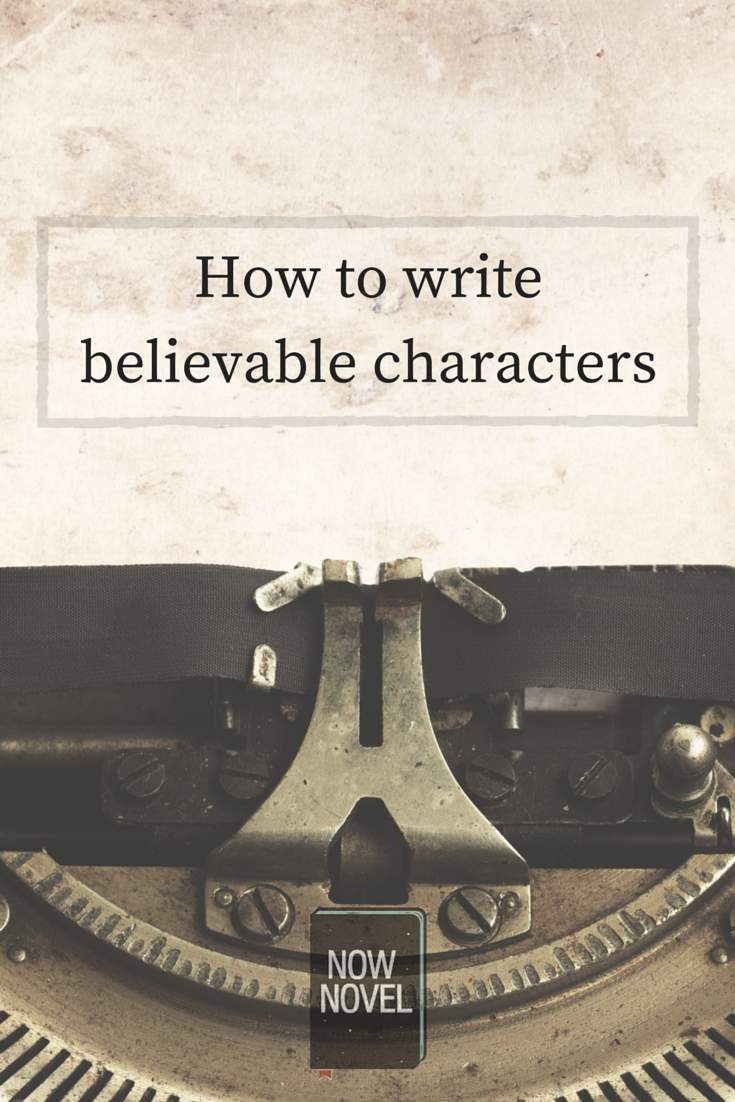 How to write believable characters - character writing and typewriter image