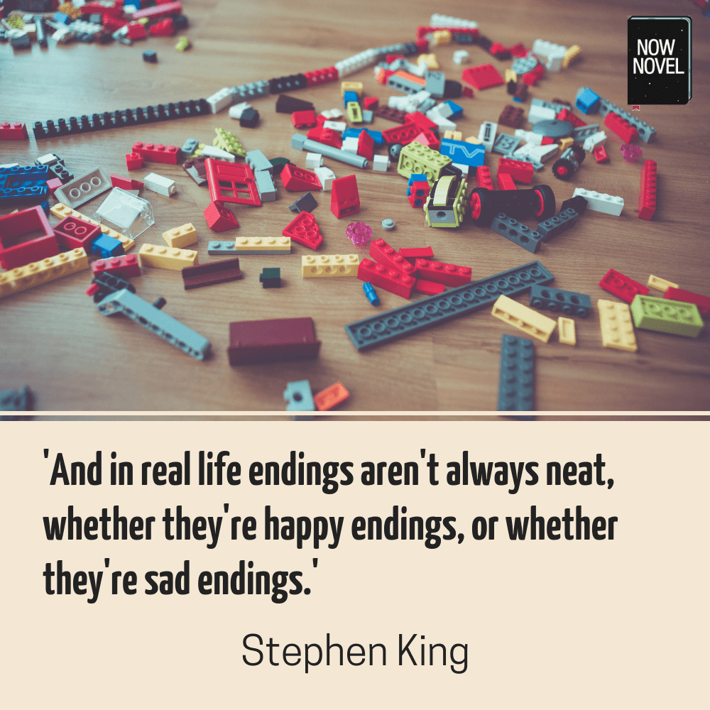 Story endings - quote by Stephen King | Now Novel