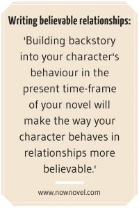Writing believable characters - Now Novel quote