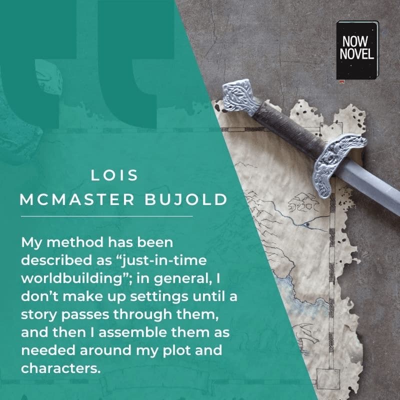 Starting a novel without prior world building - McMaster Bujold