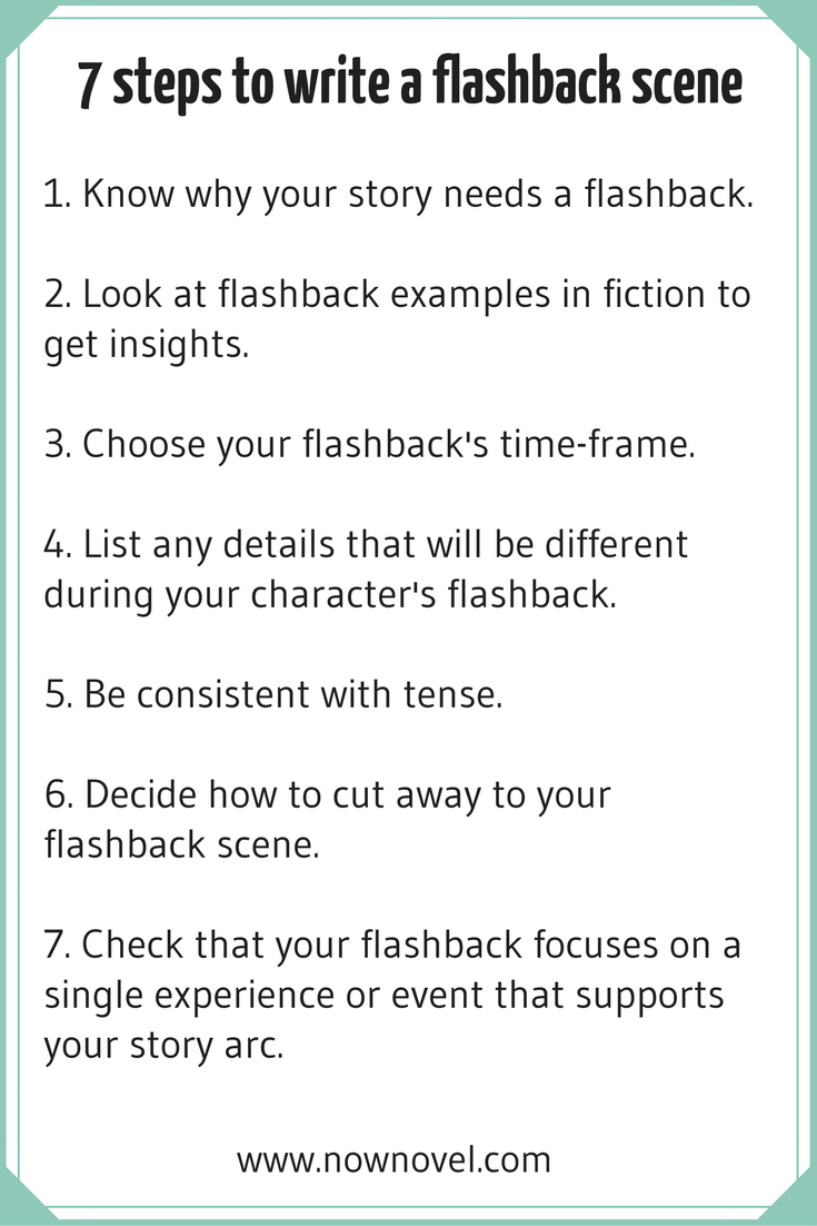 How to Write a Flashback Scene: 17 Key Steps  Now Novel