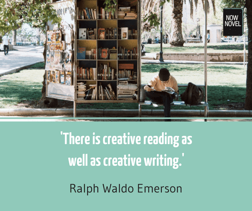 Ralph Waldo Emerson quote on reading writing | Now Novel