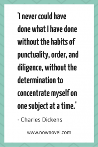 Charles Dickens quote on becoming an author