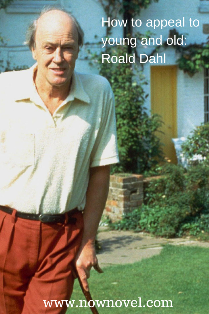 The writer Roald Dahl at home