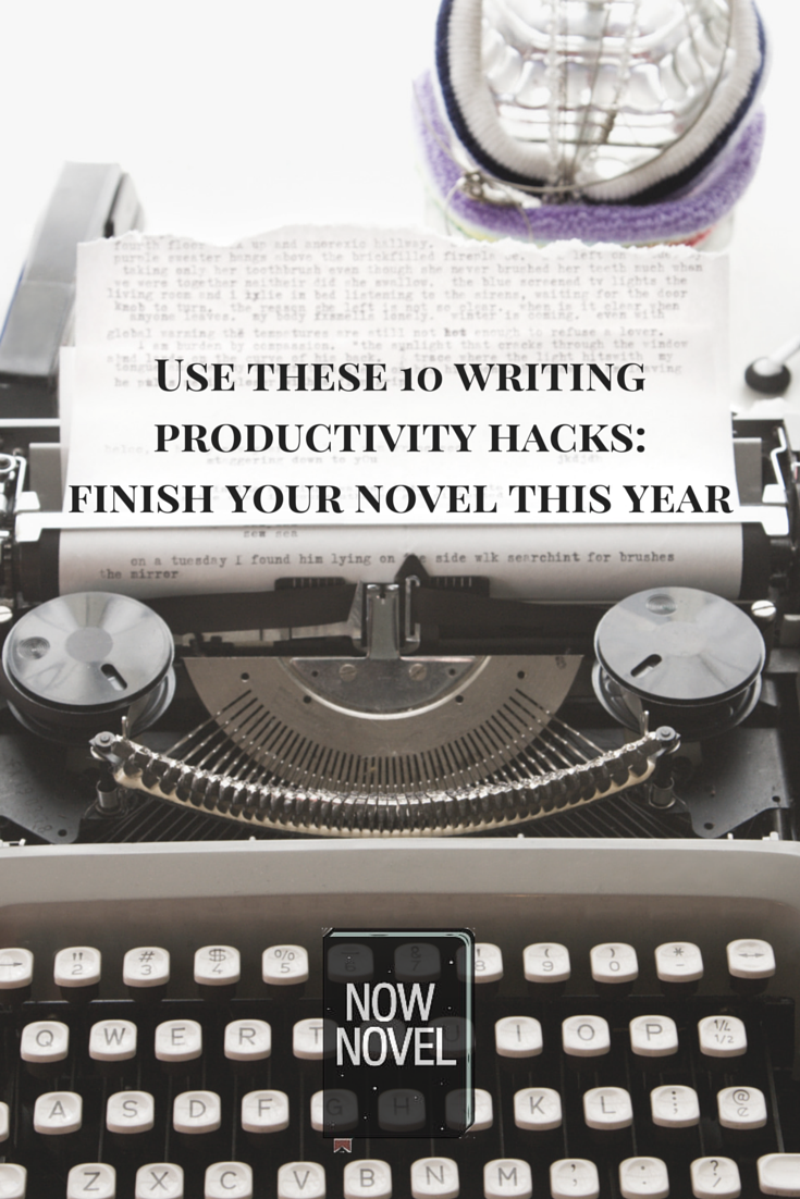 10 writing productivity hacks - how to write a book in 1 year