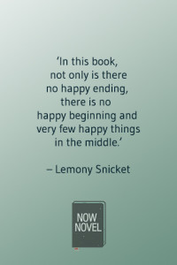How to write a book - writing a beginning, middle and end according to Lemony Snicket
