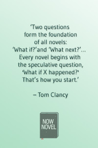 How to write a novel - writing beginnings in Tom Clancy's words