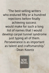Dean Koontz on writing a novel and perseverance.