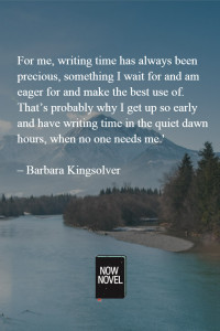 Barbara Kingsolver quote on the writing process