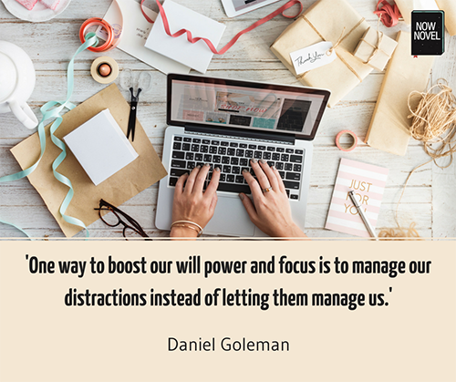 Quote - ways to write more - Daniel Goleman | Now Novel
