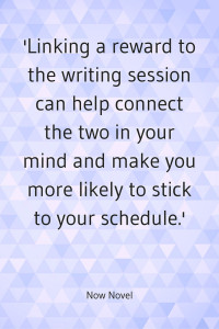 Writing habits - quote on how to create a writing routine