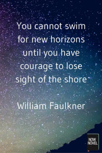 William Faulkner quote on having courage