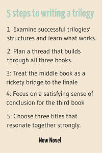 5 steps to writing a book trilogy