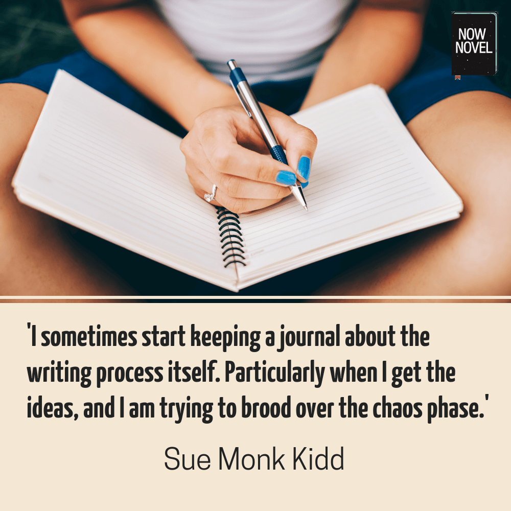 Writing fast - Sue Monk Kidd writing process quote | Now Novel