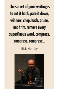 How to write a novella - Nick Hornby on editing