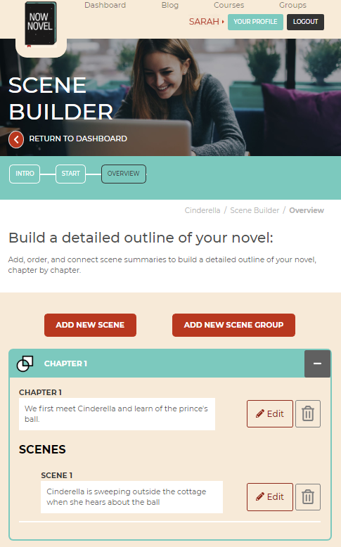 Now Novel Scene Builder Tool - Writing Tools | Now Novel