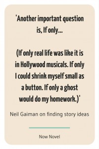 How to get inspired to write - Neil Gaiman quote