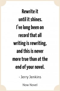 Jerry Jenkins quote on rewriting