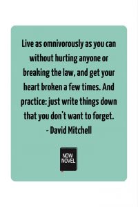 David Mitchell shares his insights on how to become an author