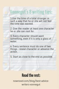 Kurt Vonnegut's best writing tips
