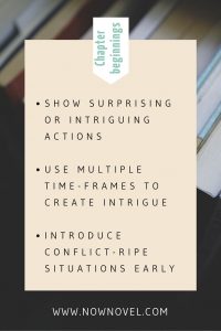 How to create great chapter beginnings - novel writing basics