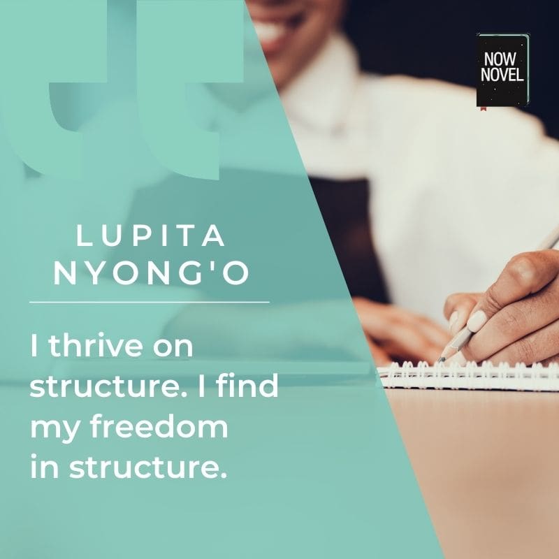 Quote by Lupita Nyong'o - I find my freedom in structure