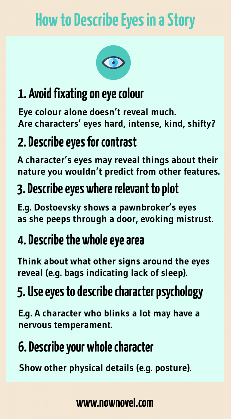 how to describe eyes in creative writing