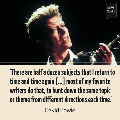 David Bowie quote on writing themes | Now Novel