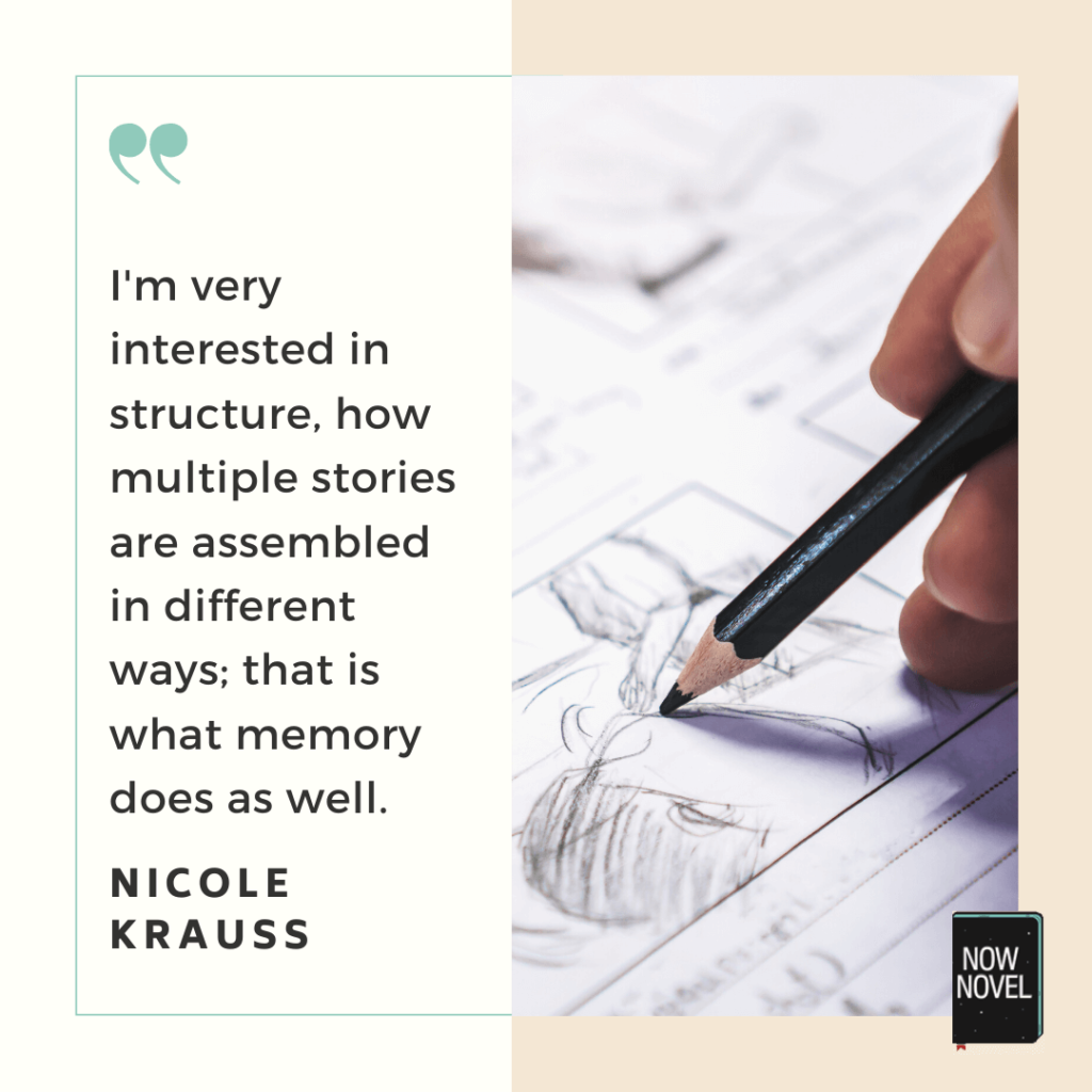 Story structure quote - Nicole Krauss | Now Novel