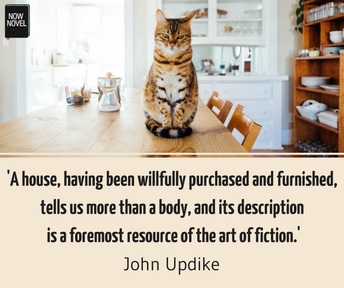 John Updike quote on writing description | Now Novel