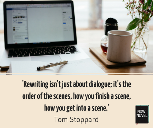 Editing your writing and rewriting - Tom Stoppard quote | Now Novel