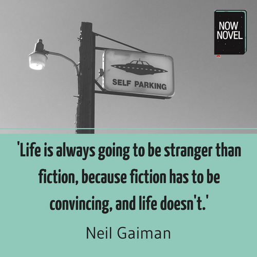 Story topics - truth vs fiction - Neil Gaiman quote | Now Novel
