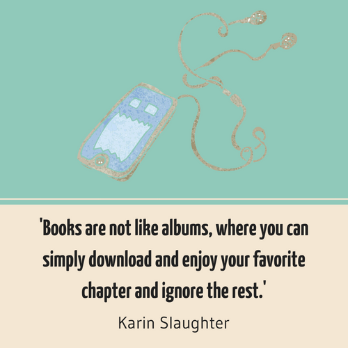 How to write chapters - book chapter quote Karin Slaughter | Now Novel