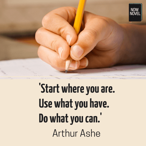 Arthur Ashe quote on starting | Now Novel