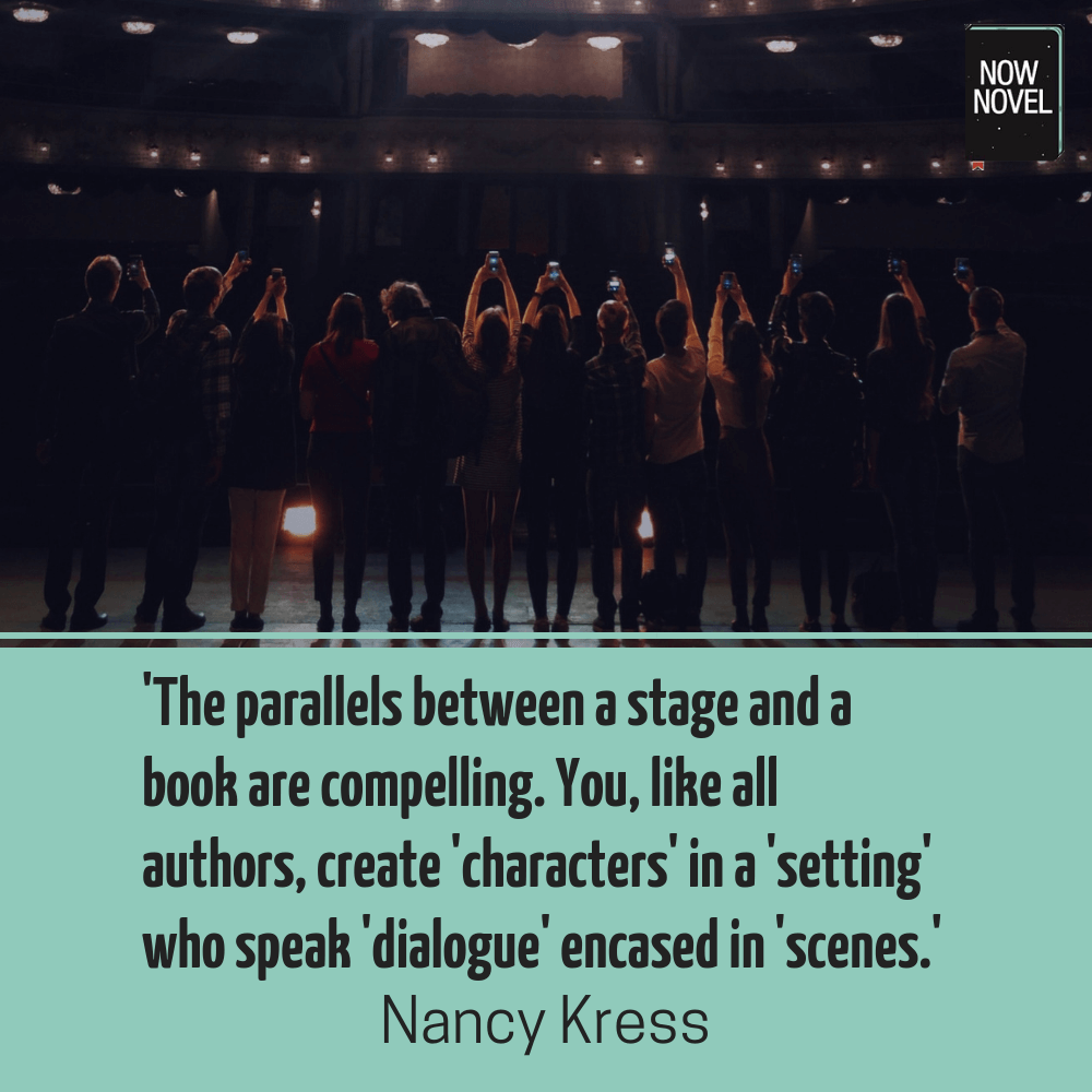 Quote - writing conversations and staging - Nancy Kress | Now Novel