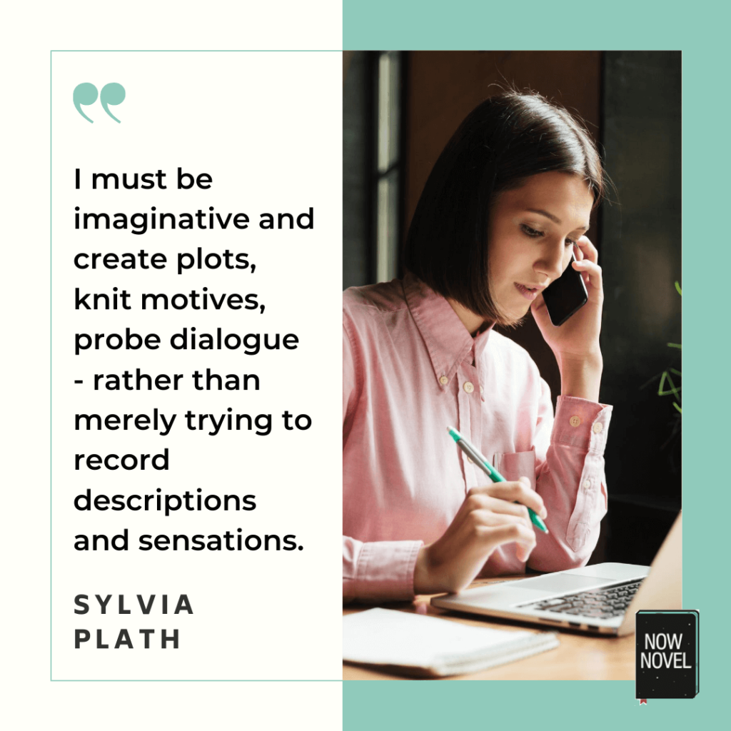Sylvia Plath quote on writing | Now Novel