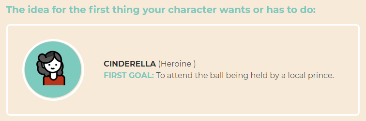 Cinderella character profile - first goal | Now Novel