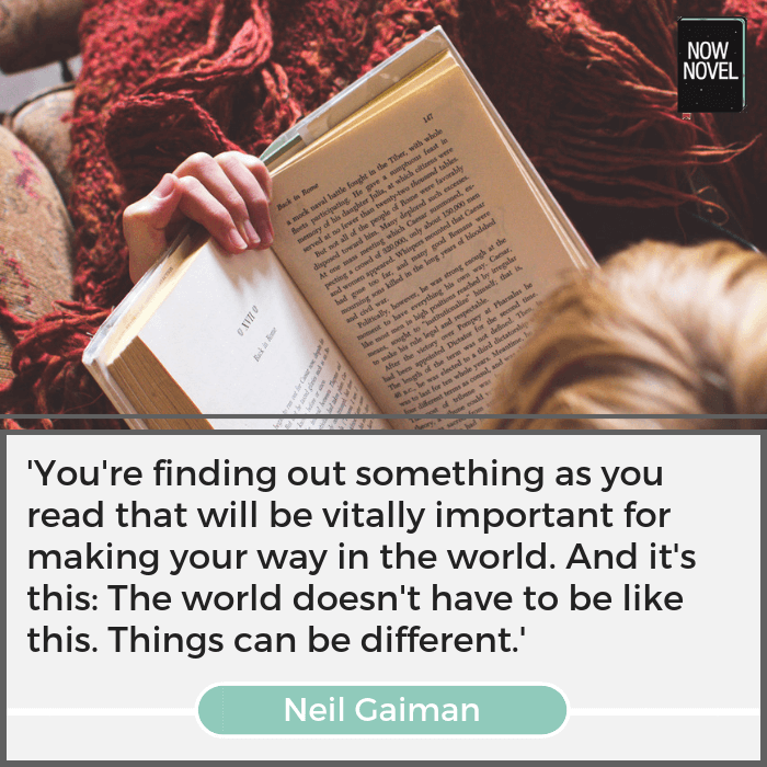 Neil Gaiman quote - the power of reading | Now Novel