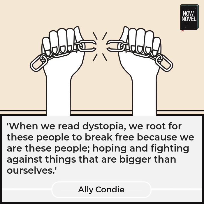 Ally Condie quote on reading dystopia