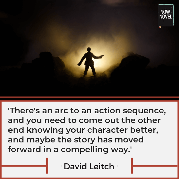 Writing action - David Leitch quote | Now Novel