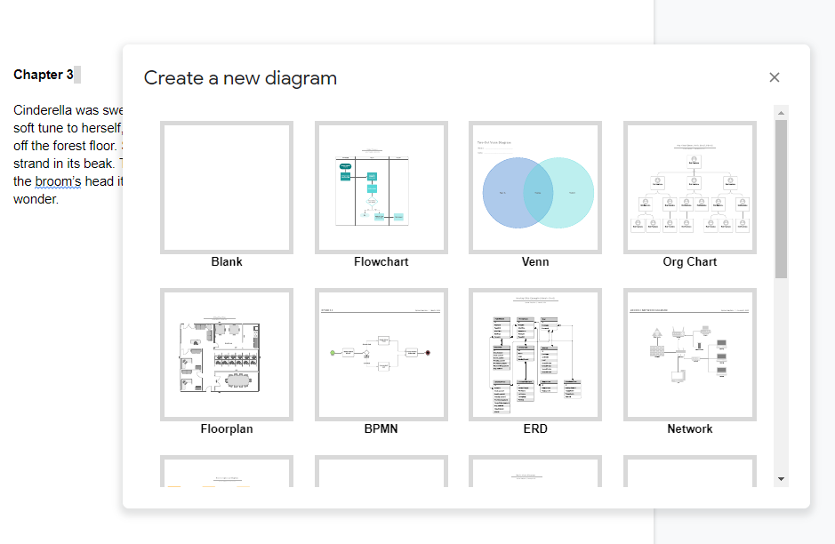 Lucidchart Diagrams - choosing your diagram type | Now Novel