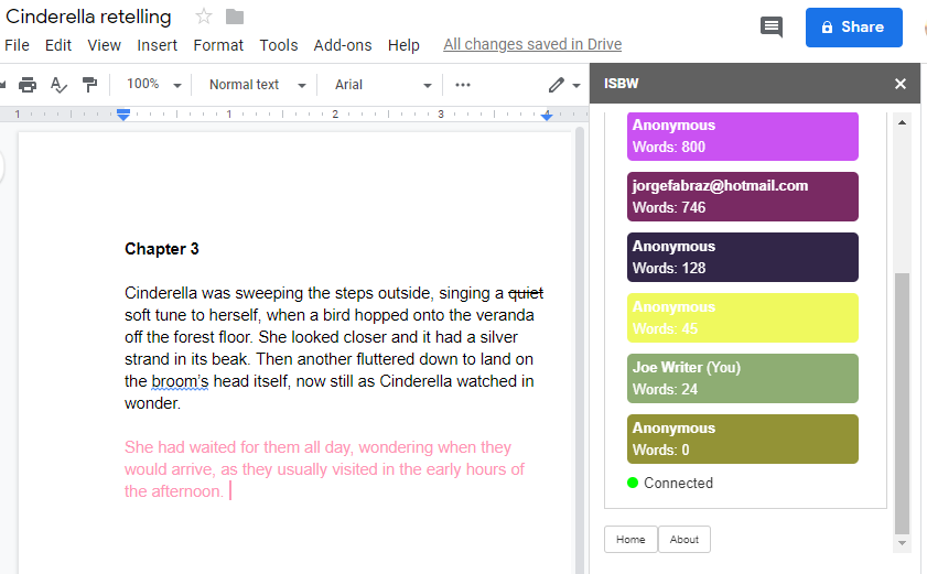 Example of I should be writing Google Docs add-on for writers | Now Novel