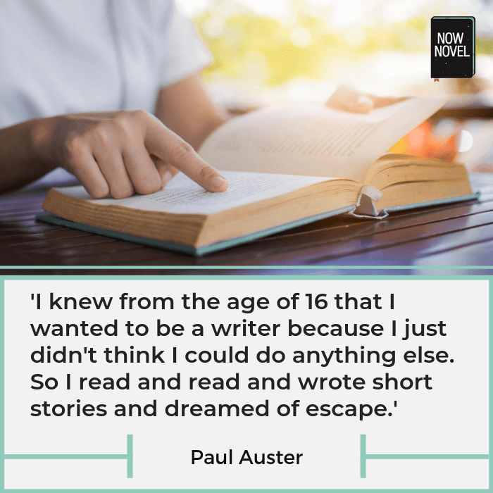 Paul Auster quote on writing short stories | Now Novel