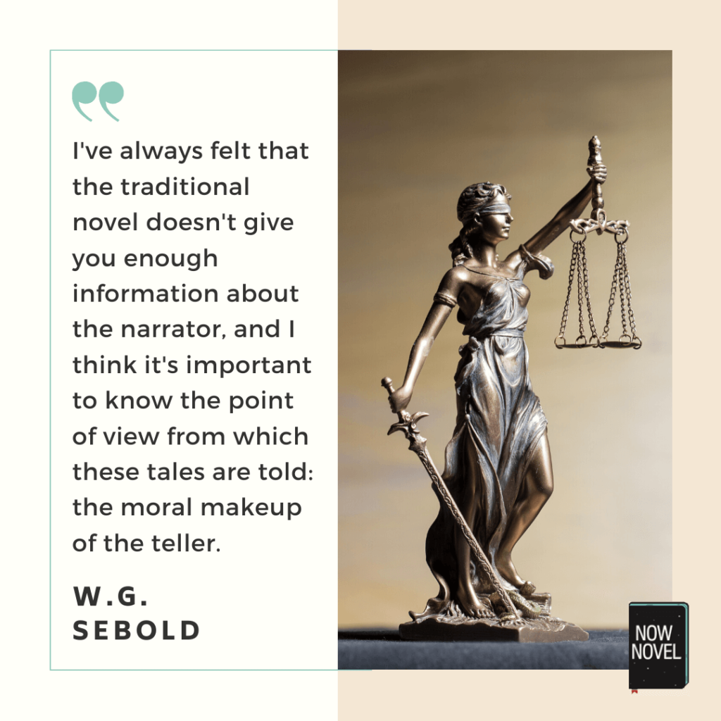 Quote on narrator's POV - W.G. Sebold | Now Novel