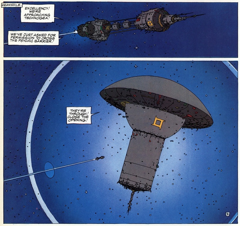 Example of setting in graphic novels - Jodorowsky's The Incal | Now Novel