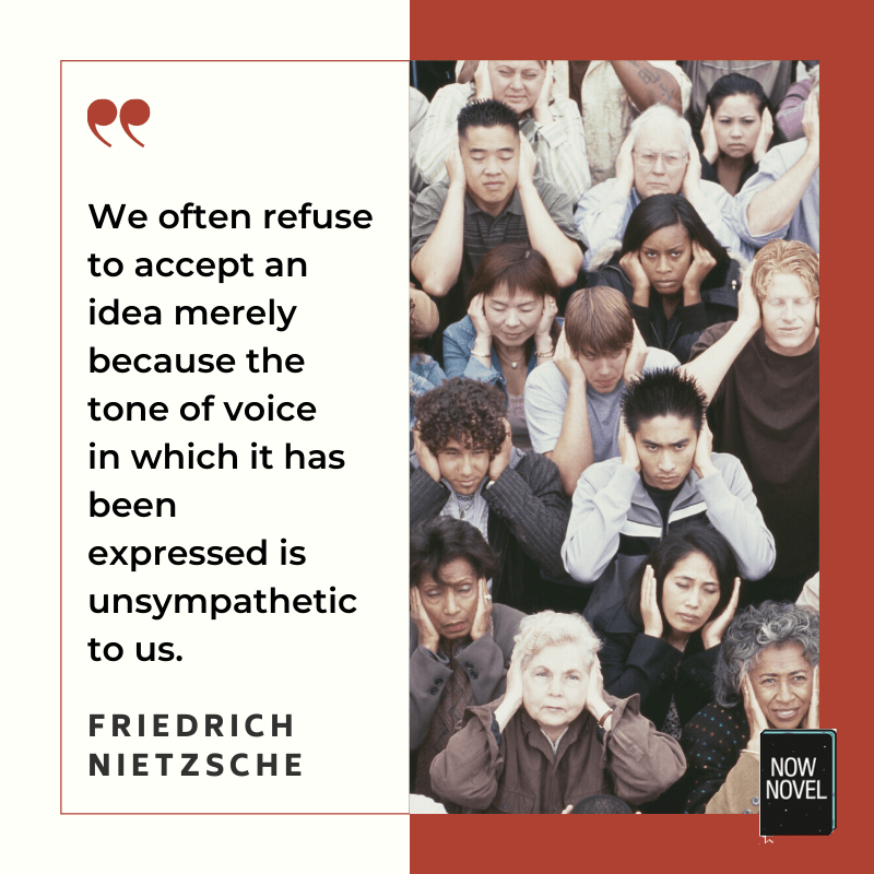 Quote on tone and communication - Nietzsche | Now Novel