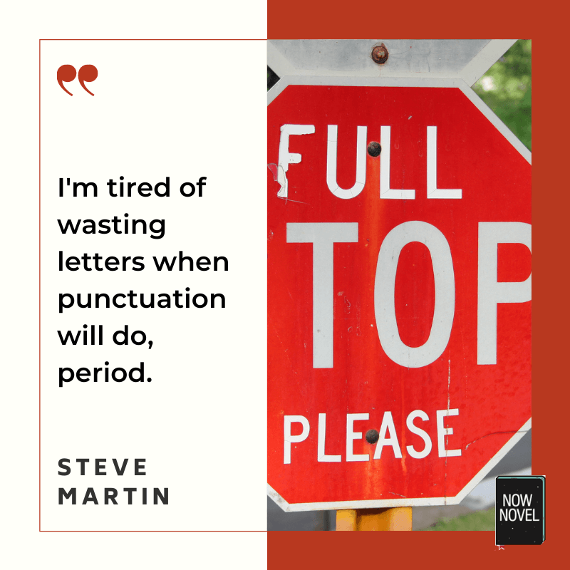 Manuscript formatting jokes - Steve Martin on punctuation | Now Novel